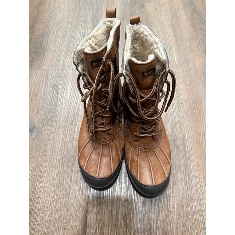 UGG Adirondack II Winter Boots Brown Leather Waterproof Shearling 5280 Womens 9